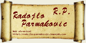 Radojlo Parmaković vizit kartica